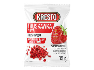 Liofilizowana truskawka, grys