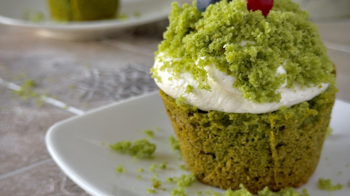 Babeczki „leśny mech”